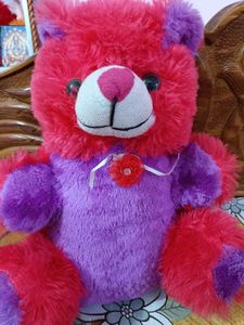 Adorable Two-Tone Plush Teddy Bear