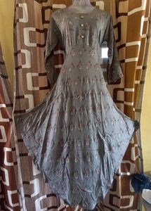 New Grey Color  Ambrela Kurta Pack Of 1