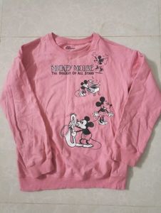 Disney Mickey Mouse Pink Sweatshirt