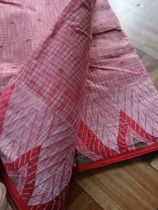 Red Cotton Saree