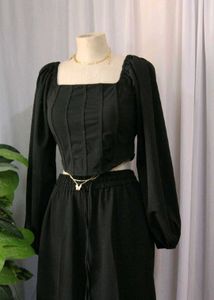 Black  Corset Like Top