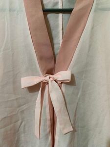 Pink Tie-Front Top