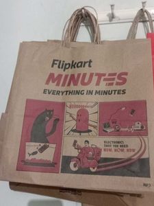 Flipkart minutes Paper CARRY Bags 20 pcs