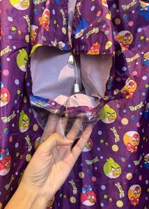 Fun Cartoon Raincoat With Cover