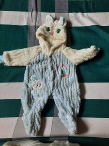 Cute Bunny Hooded Romper