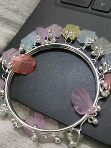Floral Bangle Bracelet