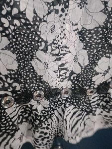 Patchwork Animal &amp; Floral Print Top
