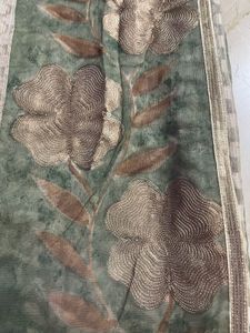 Elegant Floral Embroidery Saree