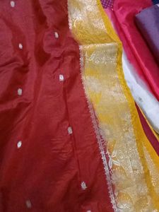 yellow silk saree