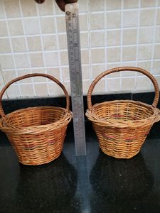 Cane Basket Set Of 2