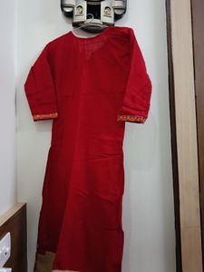 Elegant Red Kurta