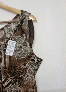 Trendy New Sheer Animal Print Tank