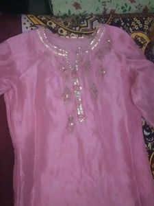 Pink Suit Readymade Pent With Chunni