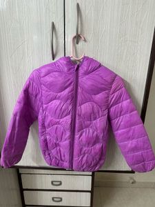 Purple Puffer Jacket - Cozy & Cute