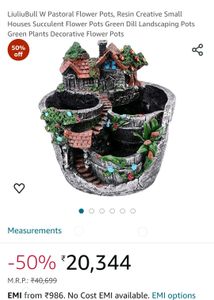 LiuliuBull W Pastoral Flower Pots, Resin Creative