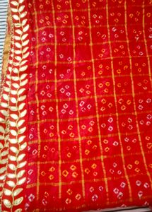 Red Bandhani Dupatta