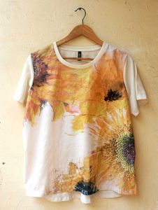 Sunflower Printed Imported T-Shirt Top (Women)