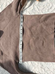 Zara Brown Turtleneck Top