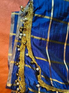 Blue &amp; Pink Ethnic saree