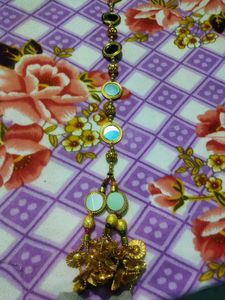 Hair Assesri  golden color long paranda