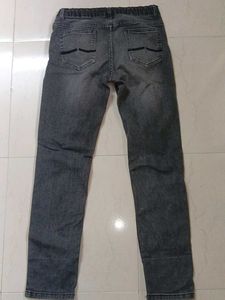 Gray Wash Slim Fit Jeans