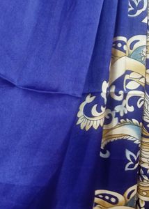 Blue Floral Print Fabric