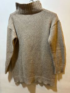 Khaki Colour Polo Neck Sweater