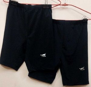 Women Shorts - Skin Fit Tights- Set Of 2