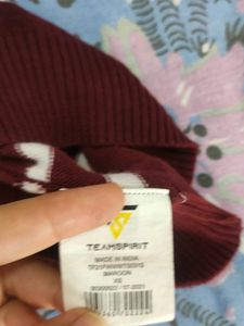 Marron Teamspirit Sweatshirt In Size XS