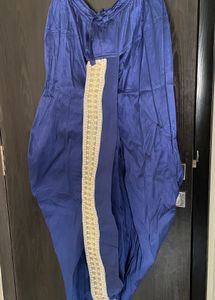 Stylish Blue Dhoti with dupatta
