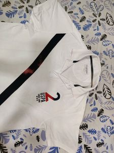 Regular Fit Brand  Print Polo Tshirt With Contrast