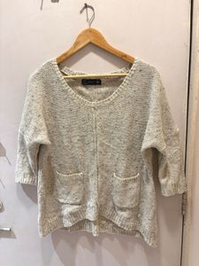 Zara Knit Sweater with Pockets