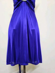 Elegant Blue Party Dress