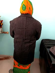 Vintage Herringbone Overcoat