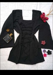 Bell Sleeve Corset Dress