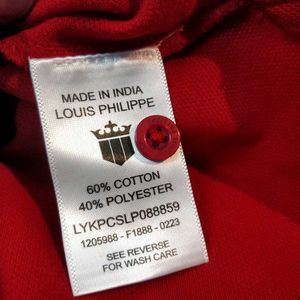 LP Red &amp; Blue Striped Collar T Shirt