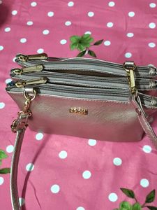 Mochi Metallic Sling Bag