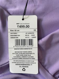 SHEIN lilac full sleeves top