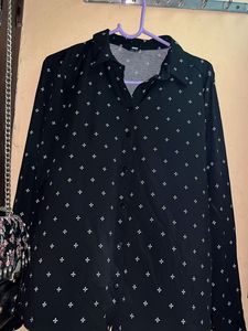 Black & White Button Up