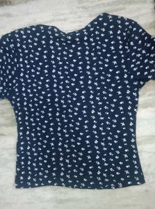 Floral Lace Trim Top