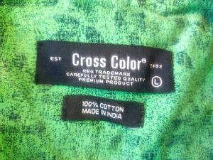 Cross Color Green Shirt