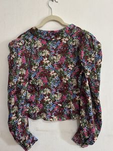 ZARA Floral Print Top | Size : Small
