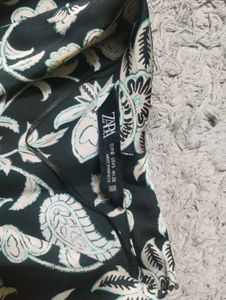 Zara Floral Print Wrapped Top