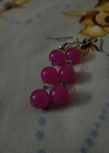 Glass Beads Earring 🌸💗