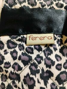 Leopard Print Tote Bag with Bow