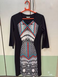 AND Black Patterned Dress