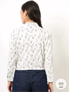 Ajio Rio Women White Shirt With Cute Puppy Details