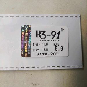Pure Silver Mix Link Snack Chain 20 Inch