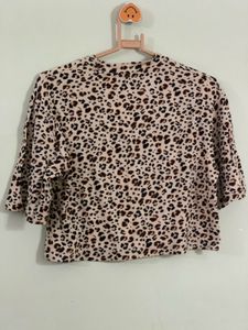 Animal Print Crop Top