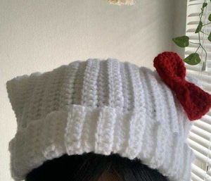 Striped Cat Ear Beanie